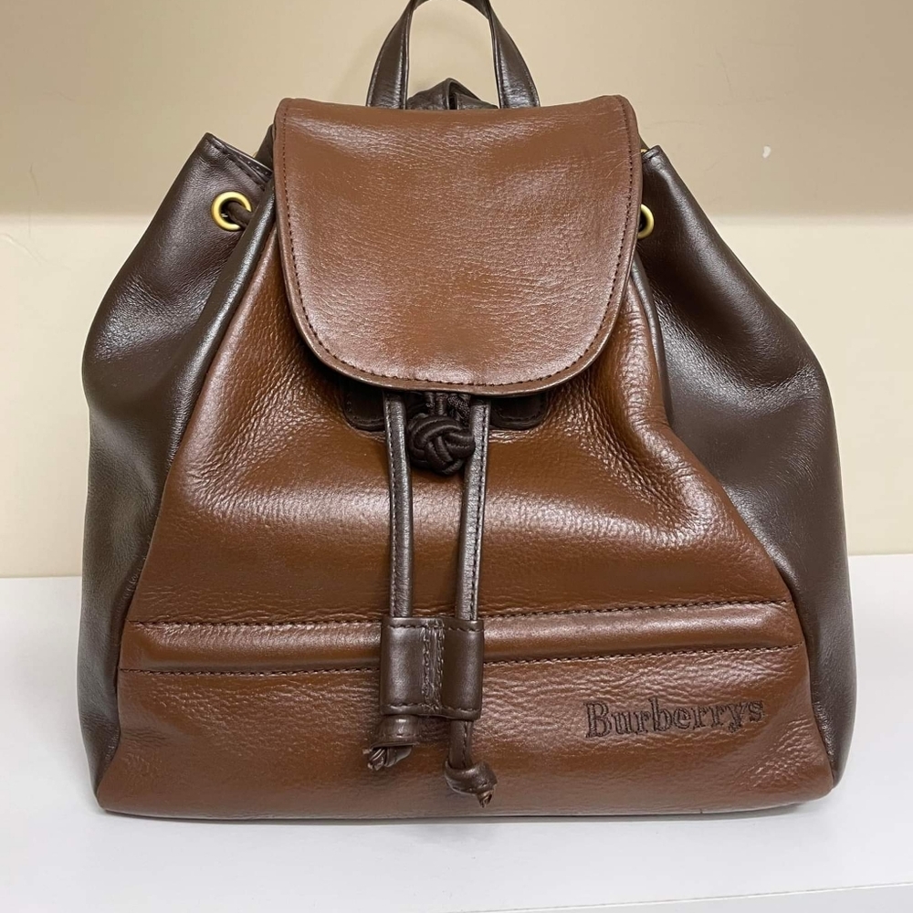 Burberrys Leather Backpack